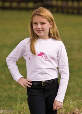 TuffRider Kids Whimsical Horse Long Sleeve Tee