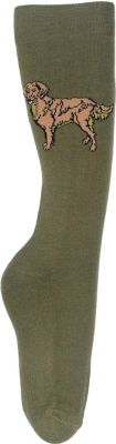 TuffRider Ladies EcoGreen Bamboo Golden Retriever Socks