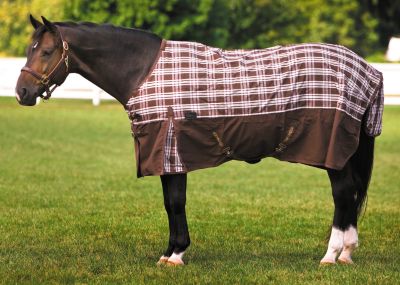 TuffRider 600D Plaid Medium Weight Turnout Horse Blanket