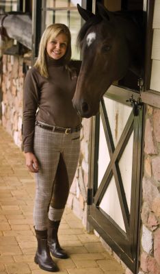 TuffRider Ladies Retro Plaid Full Seat Breeches 