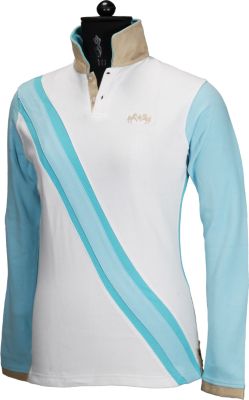 Equine Couture Ladies Oceanic Long Sleeve Polo Shirt