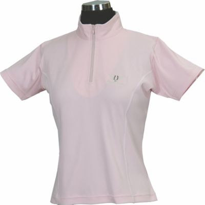 Tuffrider Ladies Indio Mock Zip Short Sleeved Shirt