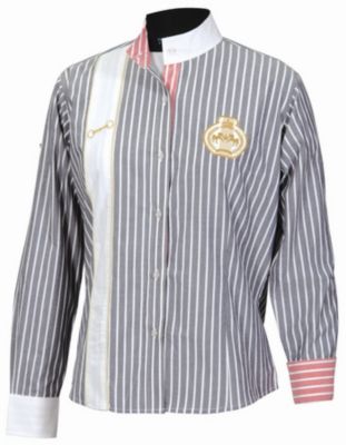 Equine Couture Ladies Ascot Striped Show Shirt Best Price