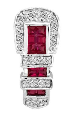Kelly Herd Red Buckle Pendant
