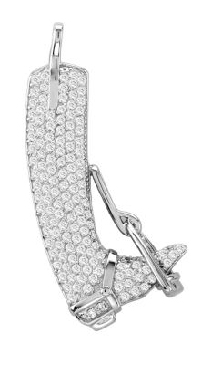Kelly Herd Pave English Boot/Stirrup Pendant