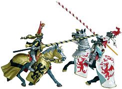Horse White Robe & Silver Armor