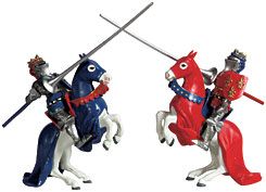 White Horse w/Blue Robe
