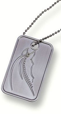 Kelley & Co Horse Tag w/Rhinestones Necklace