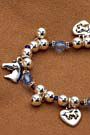 Kelley & Company Kids' Stetchable Horse & Heart Charm Bracelet