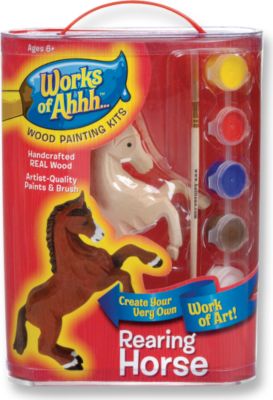 Kelley & Company Rearing Horse Wood Painting Kit