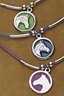 Kelley & Company Round Paua Pendant Necklace