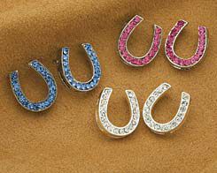 Kelley and Company Rhinestone Horseshoe Post Earrings Best Price
