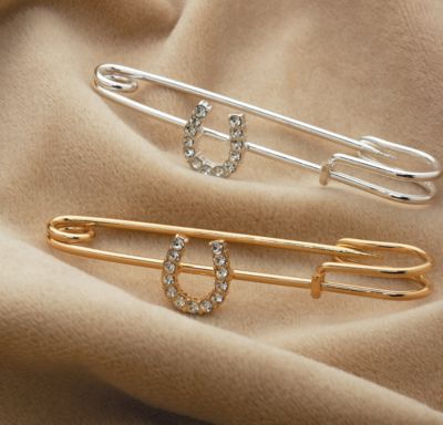 Kelley Rhinestone Horseshoe Stock Pin Best Price