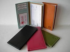 LILO Leather Checkbook Cover Organizer