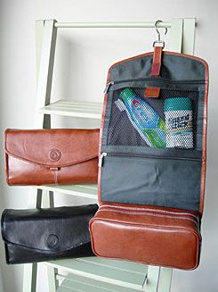 LILO Leather Travel Toiletry Bag