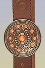 LILO Orange Stones Hip Chic Belt