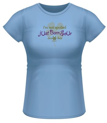 Lucky Bucky Ladies Not Spoiled Just Barn Sour Tee Shirt
