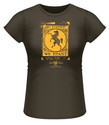 Lucky Bucky Ladies In Hoof We Trust Tee Shirt