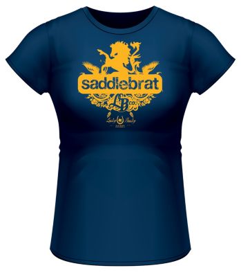 Lucky Bucky Ladies Saddlebrat Tee Shirt