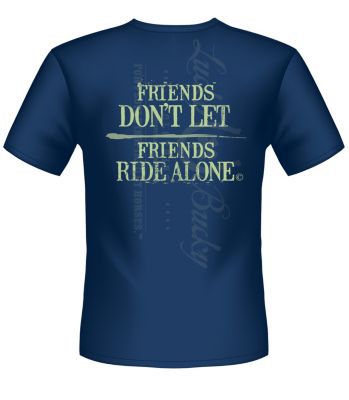 Lucky Bucky Unisex Friends Don't Let Friends Tee Shirt