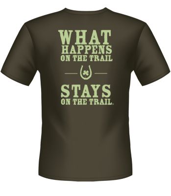 Lucky Bucky Unisxe What Happen On the Trail Tee Shirt