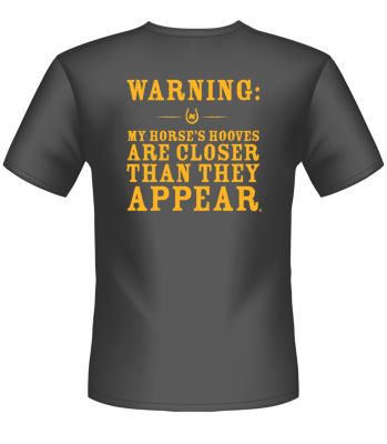 Lucky Bucky Unisex Hooves Are Closer Tee Shirt