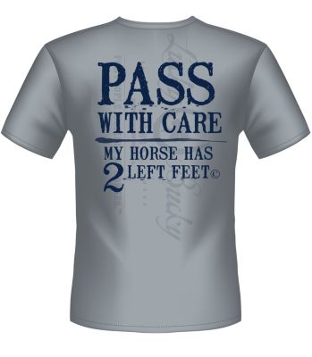 Lucky Bucky Unisex Pass With Care Tee Shirt