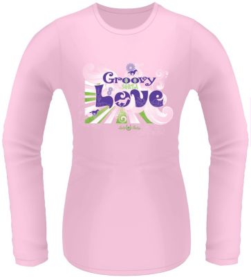 Lucky Bucky Ladies Groovy Sorta Love Long Sleeve Tee Picture