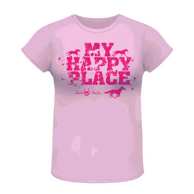 Lucky Bucky Ladies My Happy Place Tee Shirt