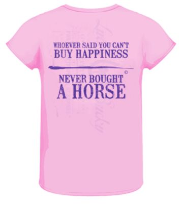 Lucky Bucky Ladies  Buy Happiness Tee Shirt Best Price
