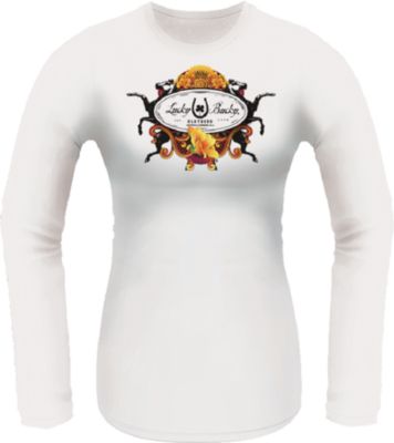 Lucky Bucky Junior Crest Fitted Longs Sleeve Tee Shirt Best Price