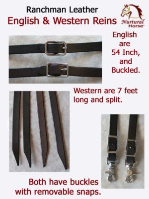 Nurtural Horse Ranchman English Leather Reins Best Price