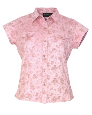 Outback Trading Ladies Bloomin' Butterflies Shirt