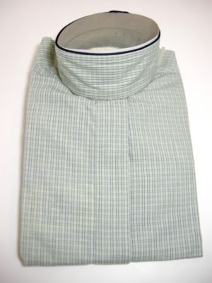 Pale Horse Childs Long Sleeve Cotton Show Shirt<font color=#000080>- Size:  10  Color:  greenblue microcheck</font> Best Price