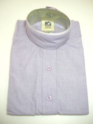 Pale Horse Childs Long Sleeve Cotton Show Shirt<font color=#000080>- Size:  12  Color:  Lt Purple</font> Best Price