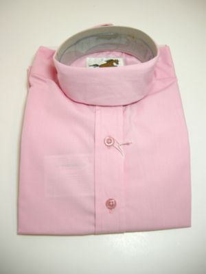 Pale Horse Childs Short Sleeve Cotton Show Shirt<font color=#000080>- Size:  10  Color:  Pink</font> Best Price