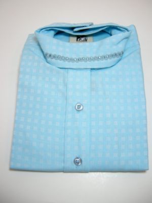 Pale Horse Childs Long Sleeve Cotton Show Shirt<font color=#000080>- Size:  12  Color:  Blue Dobby</font> Best Price