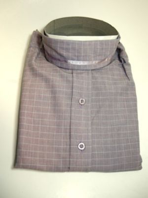Pale Horse Childs Long Sleeve Cotton Show Shirt<font color=#000080>- Size:  12  Color:  Purple windowpane</font> Best Price