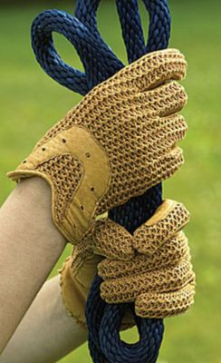 Perri's Leather Crochet Glove