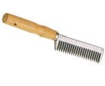 Perri's Leather Wooden Handle Tail Comb
