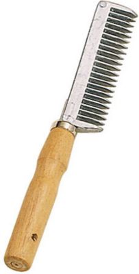 Perri's Leather Wooden Handle Tail Comb