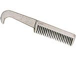 Perri's Leather Aluminum Pulling Comb with Hoofpick