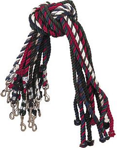 Perri's Leather Multi Colored Cotton Lead