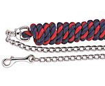 Perri's Leather Multi Colored Cotton Lead with Chain