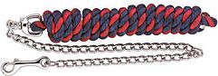 Perri's Leather Multi Colored Cotton Lead with Chain