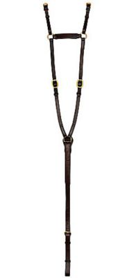 Perri's Leather Collection Havana Leather Flat Adjustable Breastplate