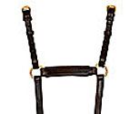 Perri's Leather Collection Havana Leather Flat Adjustable Breastplate