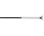 Perri's Leather Dressage Whip with White Handle