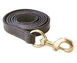 Perri's Leather Collection Leather Lead with Solid Brass Snap
