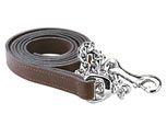 Perri's Leather Lead with Chrome Plate Chain